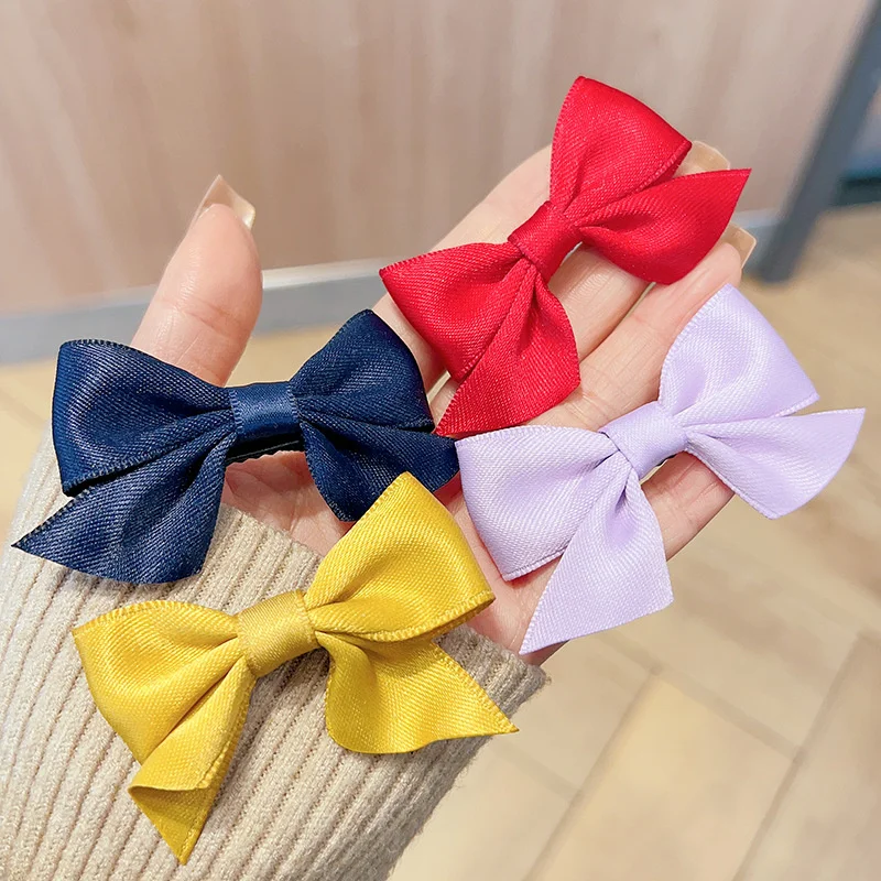 Children\'s hair clip bow headwear new little girl hair accessories summer girls net red clip baby hair clip