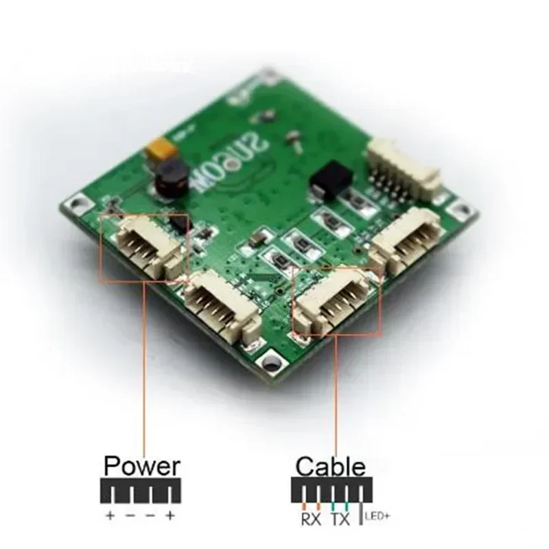 Mini modulo PBCswitch Modulo PBC OEM mini formato 4 porte Interruttori di rete Scheda Pcb mini modulo switch ethernet 10/100Mbps OEM/ODM