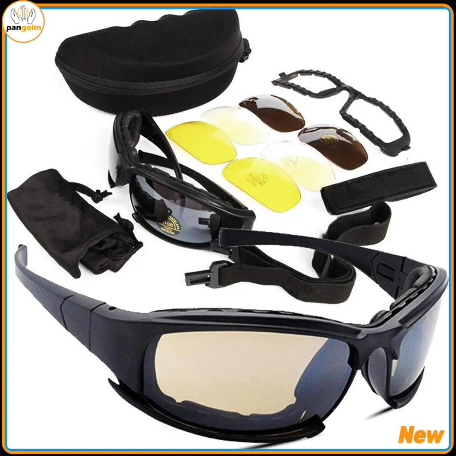 

1set New Cycling Glasses CS Tactical Protection Motorcycle Windshields/X7 Polarization Set For Car Motorcycle Bicycle ATV