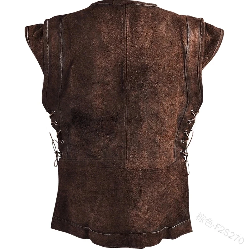 Men Medieval Vest Renaissance Victoria Edwardian Steampunk Vest Vintage Gothic Tailcoat Jacket Halloween Costume 5XL