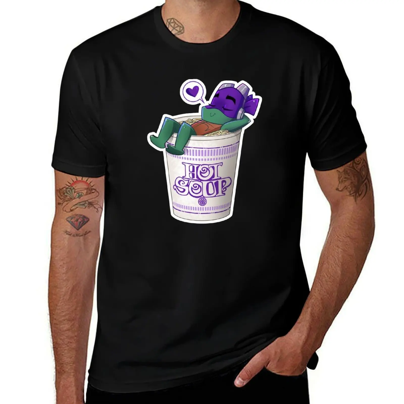 

Purple Soup T-Shirt Ultra Soft Breathable Tee Top