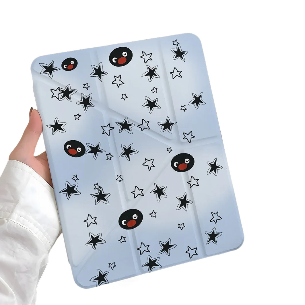 

Чехол для планшета Penguin Star Pen Slot для Mini7 6, iPad Pro 2024 2022 2021 2020 2019 2018 2017 11 10 9 8 7 6 5 Air7 6 5 4 3 2 1 Cover