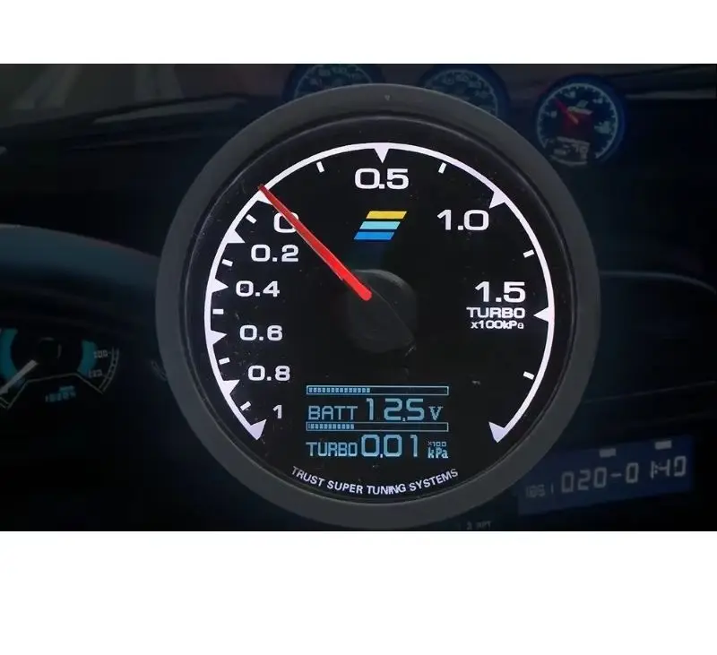 Racing Meter, Water Temperature, Speed, Oil Temperature, Oil Pressure, Voltage, Exhaust Temperature, Turbine Pressure Gauge