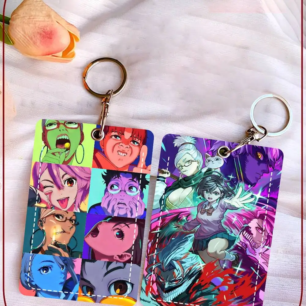 Anime D-Dandadan Characters Chic Leather Card Sleeve Durable ID Holder For Students And Professionals