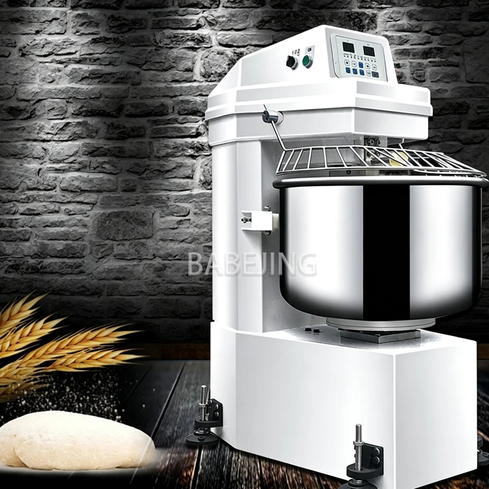 Pizza Dough Blender Machine, Commercial Spiral Kneading Mixer for Baking Food Processing