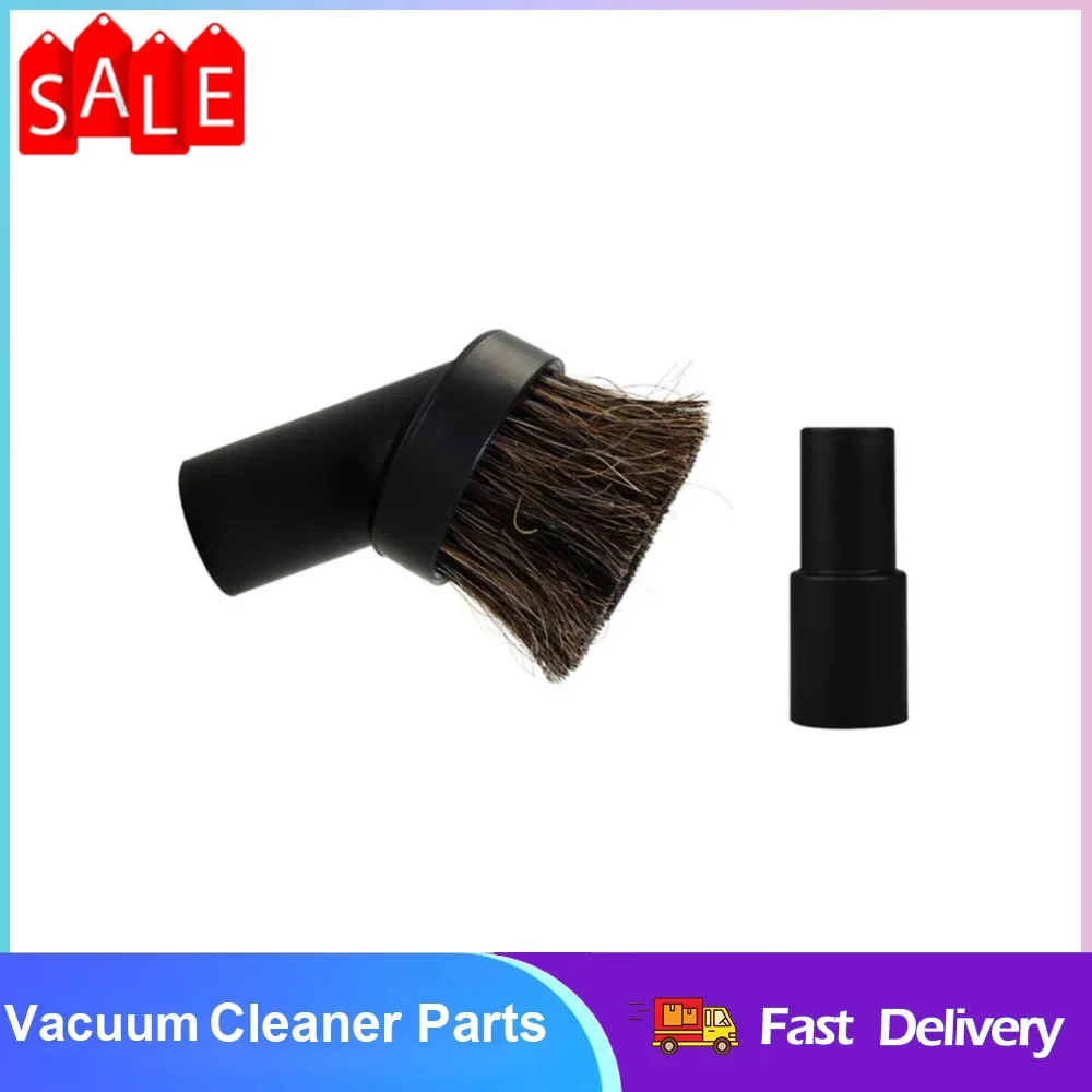 

36mm Long Horse Hair Round Brush Vacuum Cleaner Brush With Adapter 32mm To 35mm Replacement Accessories