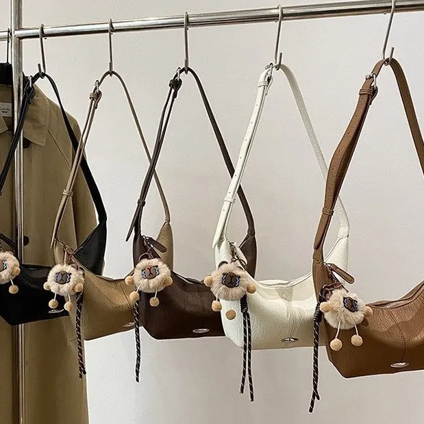 

Новая модная женская сумка 2025 года — мягкая кожа, через плечо и через плечо, ощущение высокого класса