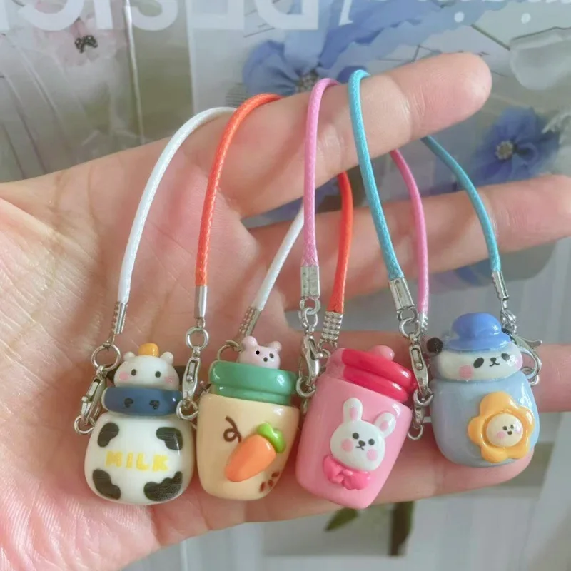 Accesorios de ropa para muñecas Labubu de 15 Cm y 17 Cm, colgante de bolsa con cuello y taza de agua de vaca manchada de 1a a 3.a generación