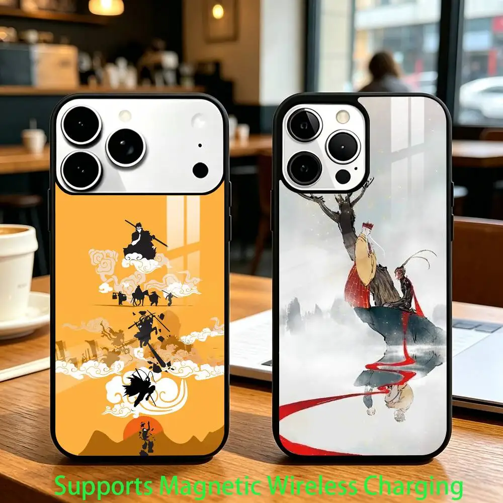 

Cool The Monkey K-King Phone Case For iPhone17,16,15,14,13,12,11 Plus,Pro Compatible with magnetic wireless charging