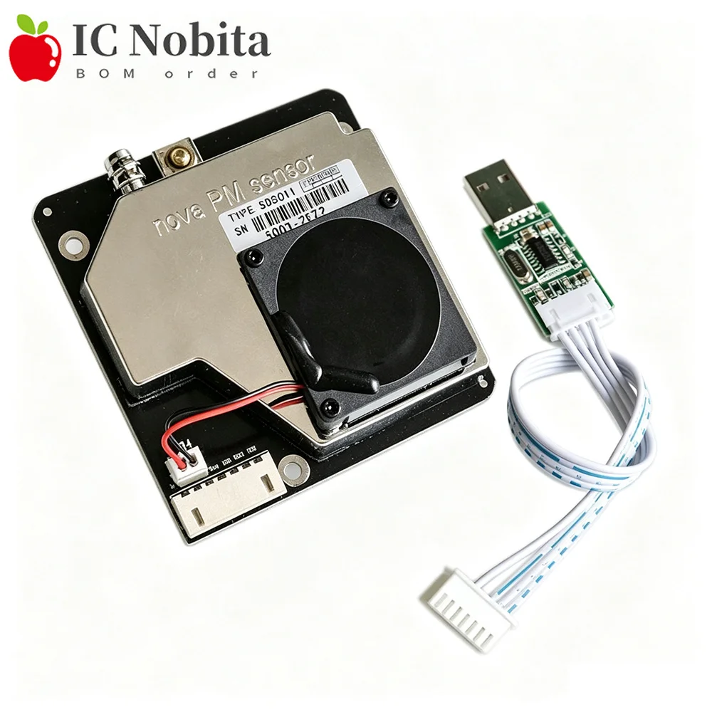 SDS011 Laser PM2.5 Air Quality Sensor Module High-Precision Digital Output Dust Detector with Super Dust Sensitivity for Arduino