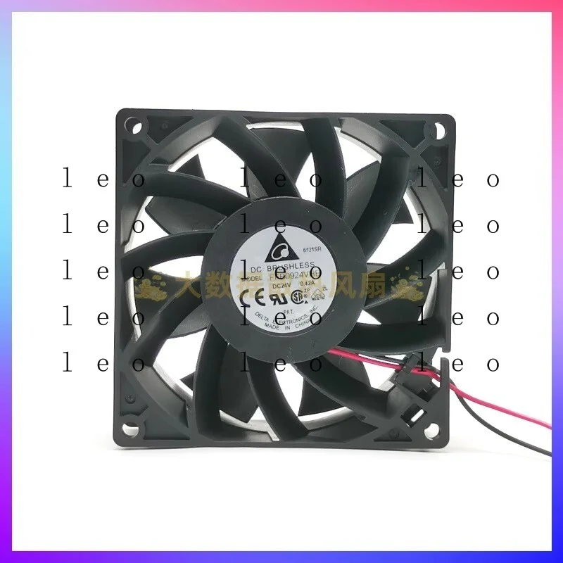 BB  for Delta FFB0924VHE 9038 DC24V 0.42A 2-Wire Dual Ball Inverter Cooling Fan