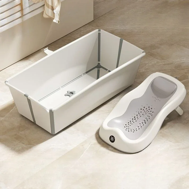 

Baby Bath Baby Bath Tub Toddlers Children Sitting Lying Tub Camping Foldable Portable Home Bath