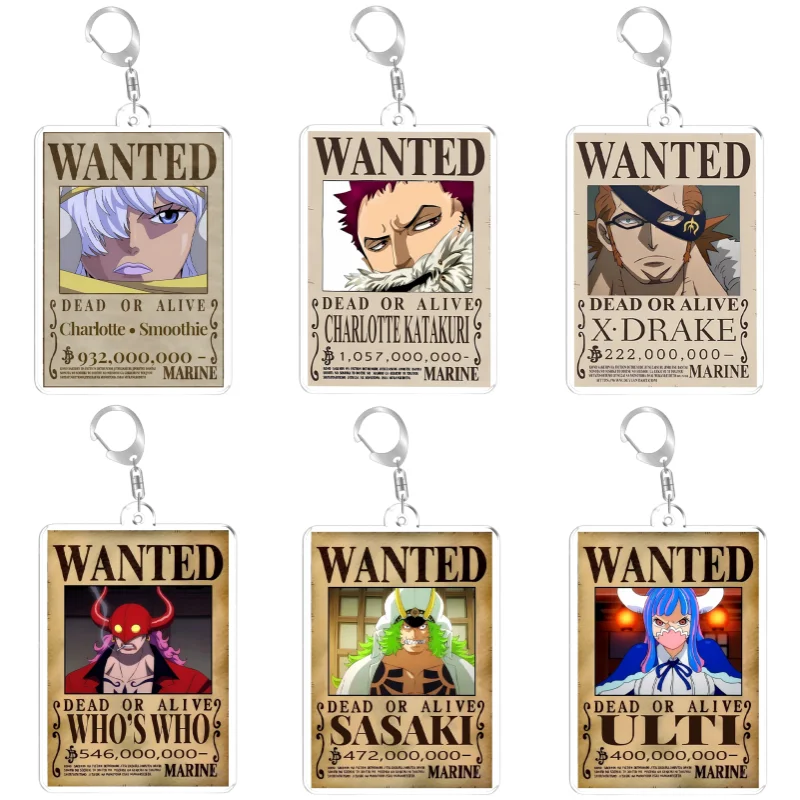 Keychain for ONE PIECE Zoro Luffy Sanji Nami Chopper Anime Game Fans Gifts Recycled Acrylic Backpack Pendant Decoration Rare Toy