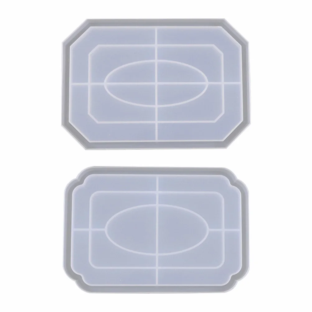 

2Pcs Octagonal Tray Mold Silicone DIY Resin Craft Fruit Plate Snack Storage Casting Molds Jewelry Accessories Parts