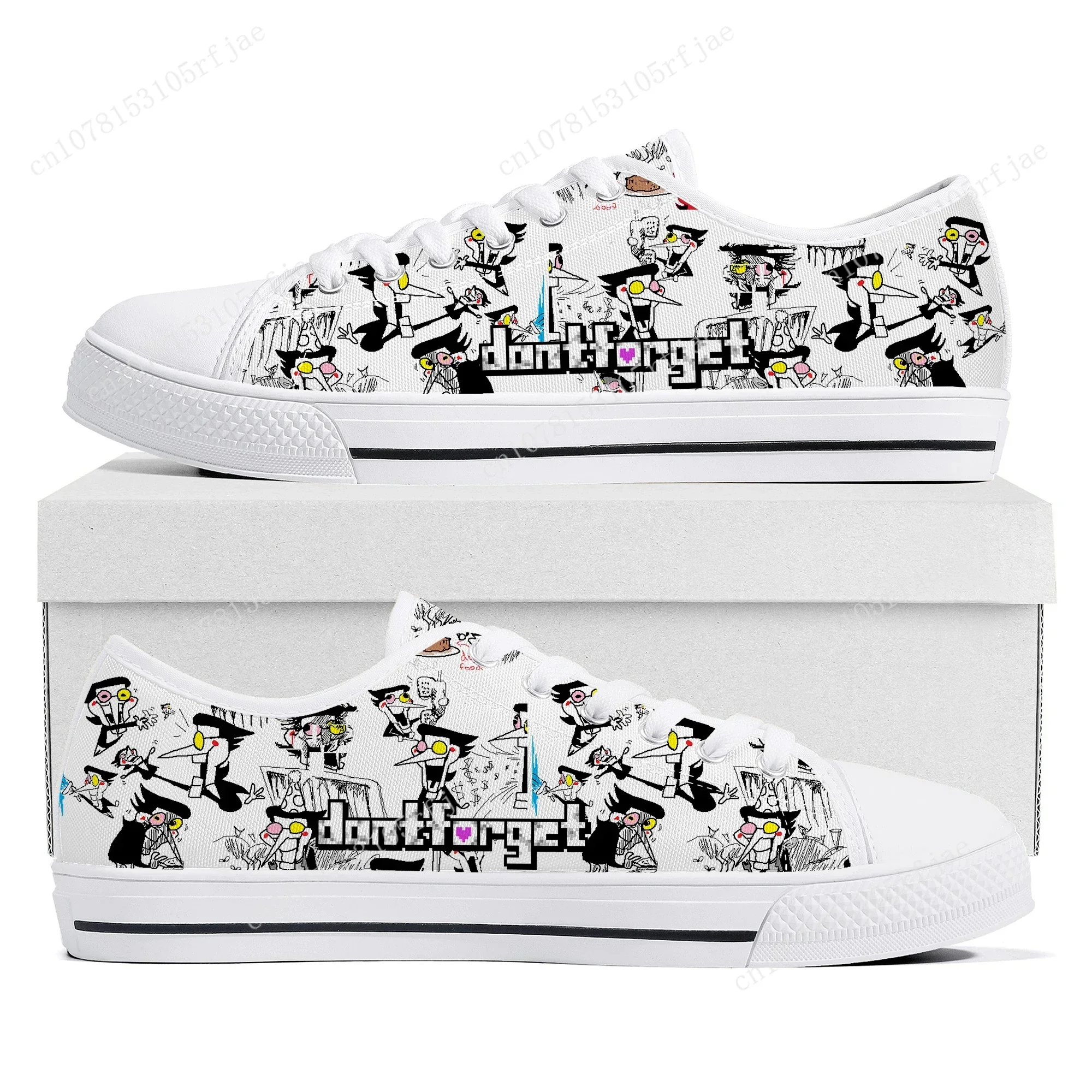 Deltarune Low Top Sneakers Hot Cartoon Game Womens Mens Teenager Fashion Canvas Sneaker Couple Custom Built Shoes