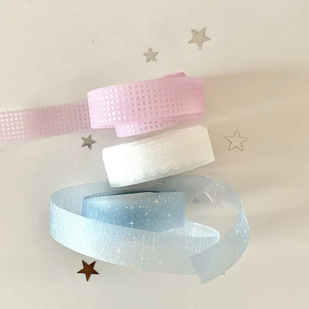 Brilliant Exquisite Washi Tape Sand Sparkle Star Galaxy Sticker Tapes Shimmer Metallic Brush Salt Style Packaging Tape