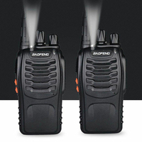 1pcs or 2Pcs/Lot baofeng BF-888S Walkie Talkie Two-way Radio Set BF 888s UHF 400-470MHz 16CH walkie-talkie Radios Transceiver