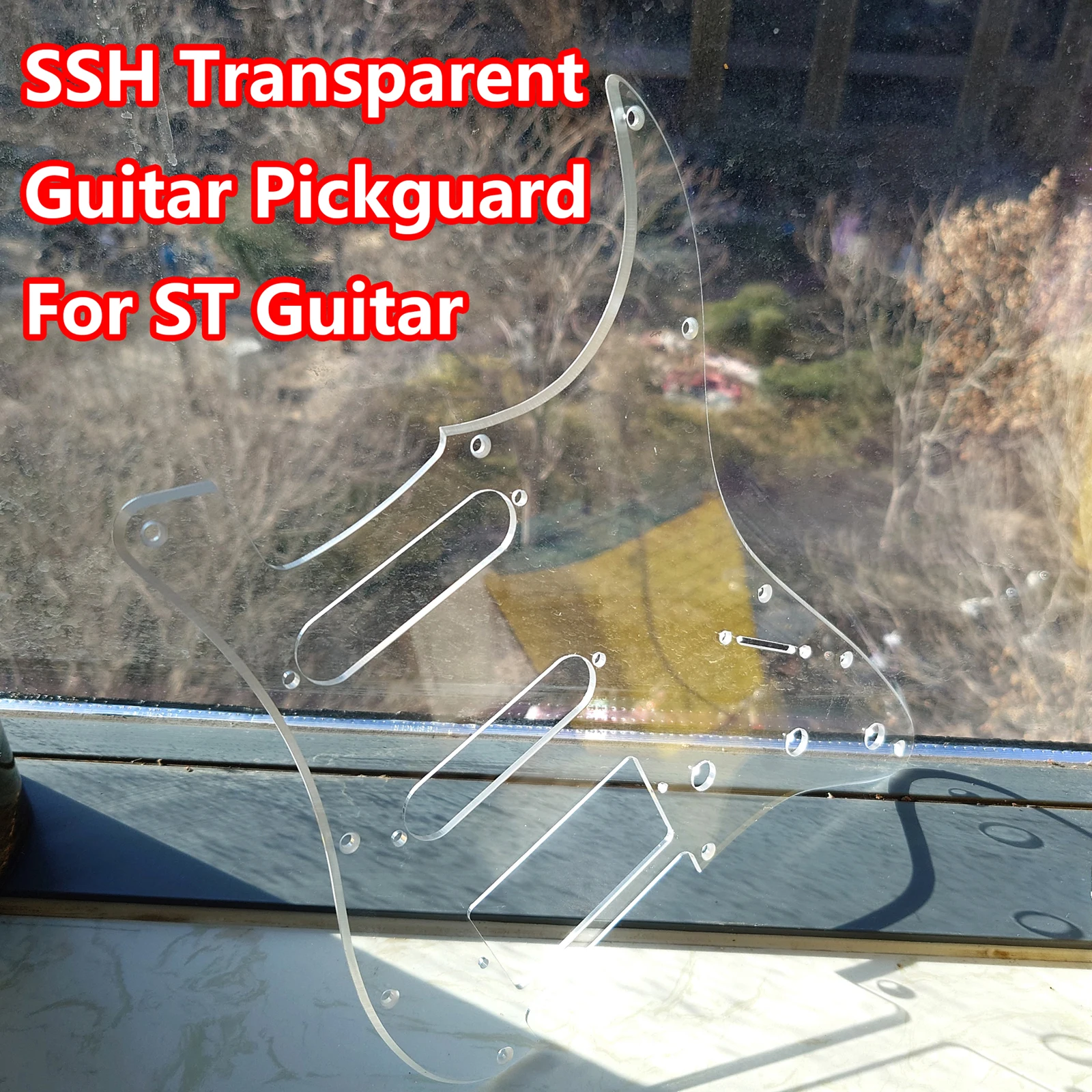 11 Hole Electric Guitar Pickguard Transparency for ST Electric Guitars Scratch Plate Replacement Accessories