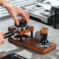 Bincoo Coffee Tamper Mat Station Stand Portafilter Holder Wood Base Rack For 51MM 53MM 58MM Coffee Accessories For Home Office