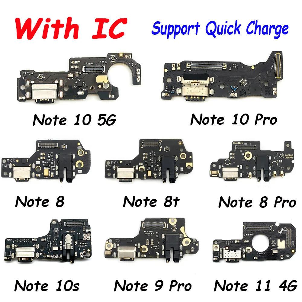 

Dock Connector Micro USB Charger Charging Port Flex Cable Microphone Board For Xiaomi Redmi Note 10 Pro 10s 11 11s Pro 4G 5G 12