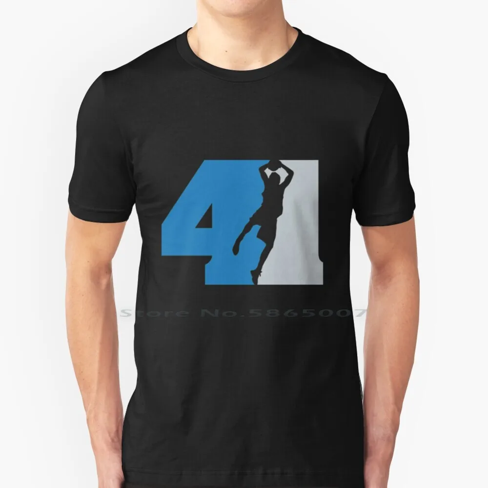 Dirk Nowitzki The Germanator 100% Cotton T Shirt Dirk Nowitzki Dallasmaversicks Dallas Maversick Fadeaway Mavericks Mavs The