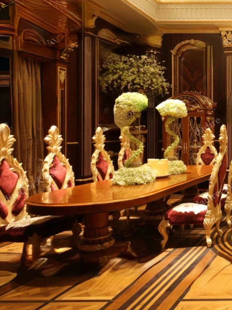 Fabric Dining Tables and Chairs Set Solid Wood Square Dining Table