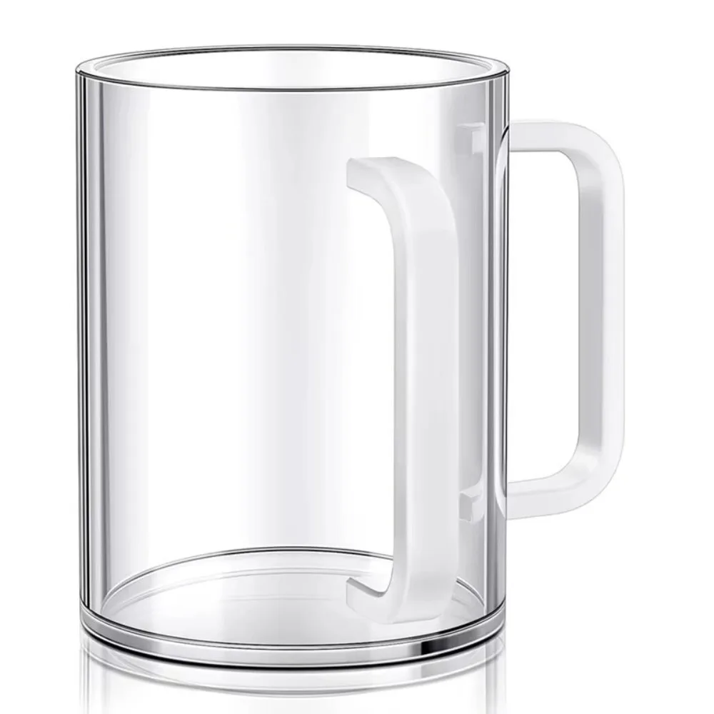 Transparent Netilat Yadayim Cup Large Capacity Dual Handles Jewish Prayer Wash Cup Thickened Easy Handling Toothbrush Cup