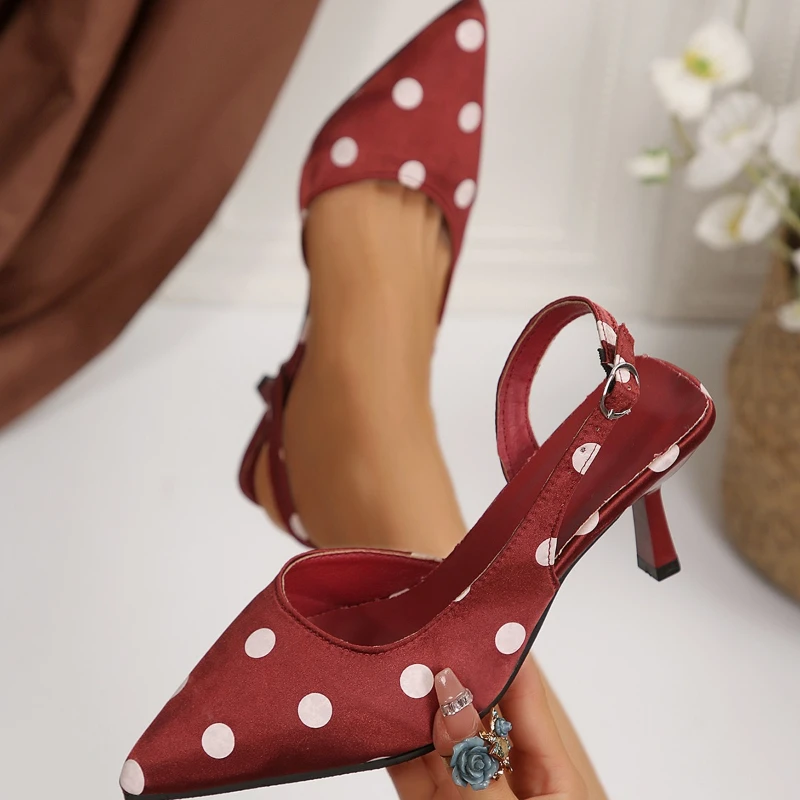 

2026 New Fashion Matching Seasonal New Women's Sandals Unique Printing Design Exquisite Women's High-heeled Shoes