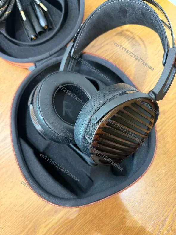 Lightweight 25Ω 5Hz-40kHz HiFi Wired Headset，FT7 Open Back Planar Headphones 106mm Gold Diaphragm 1μm Ultra Thin 427g