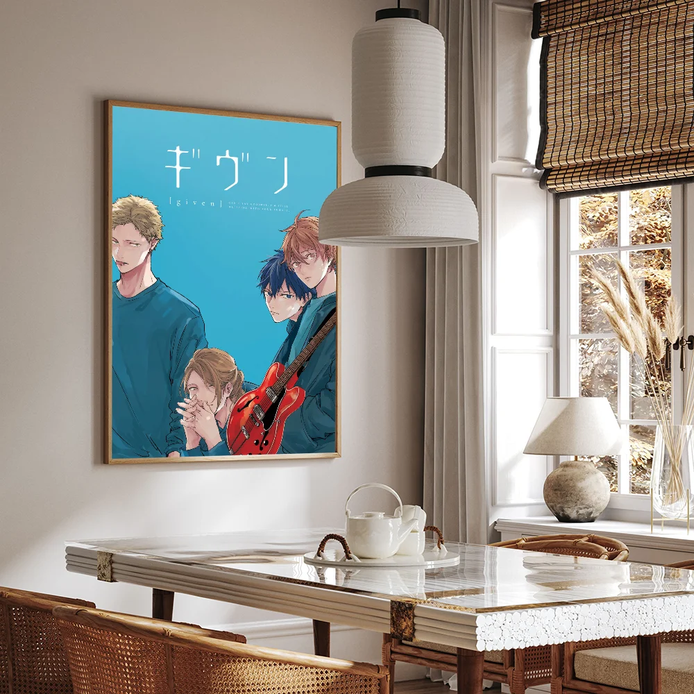 Anime dado diy cartaz pegajoso fantasia adesivo de parede para sala de estar bar decoração da parede