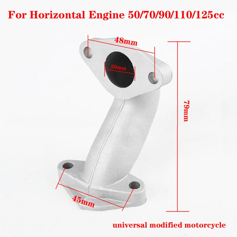 Hot selling Pit Dirt Monkey Bike ATV Quad Parts Straight 19mm Intake Manifold for 50/70/90/110/125cc 140-160cc Pit Dirt Bike ATV