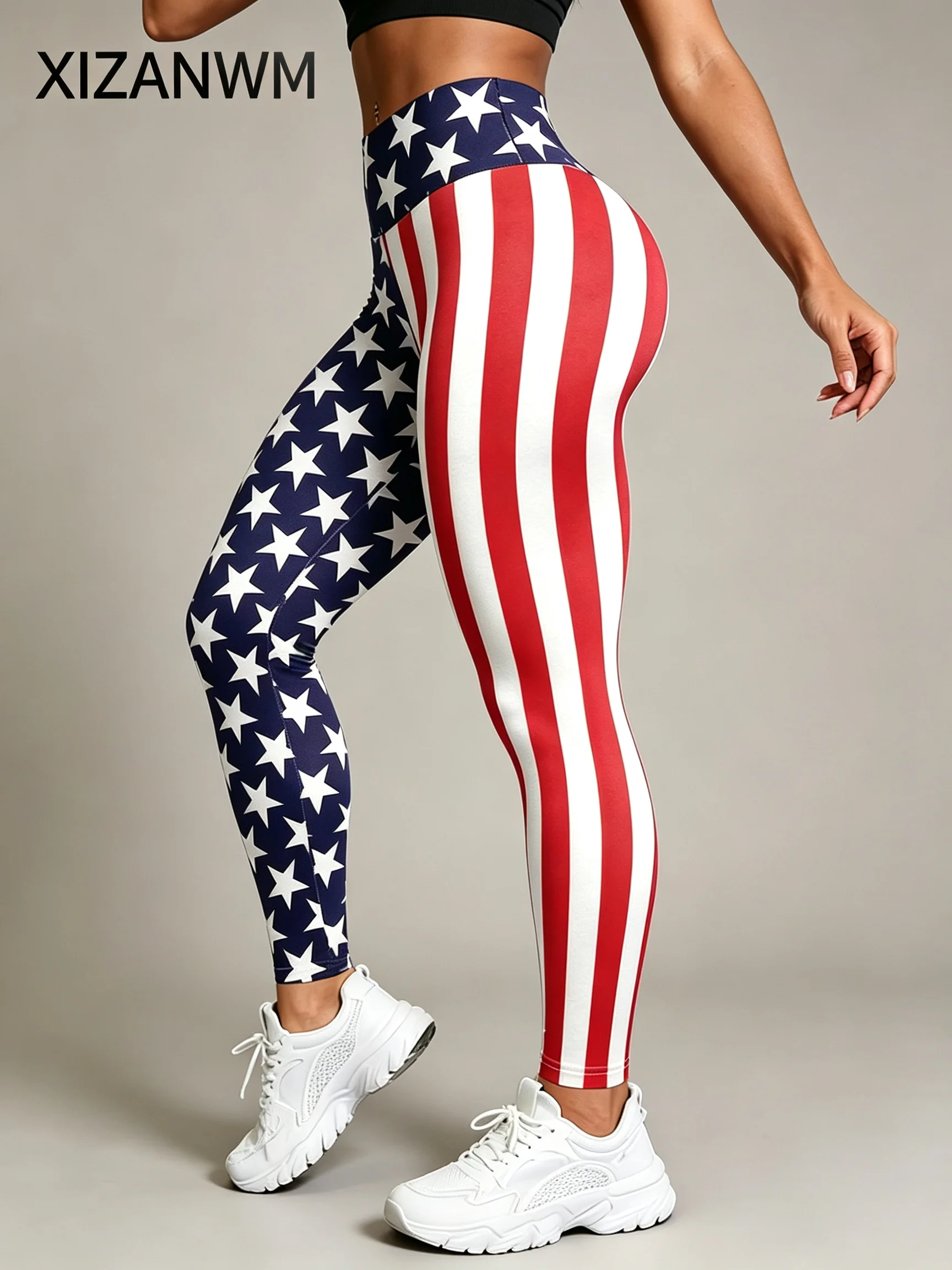 New women's print leggings high waist booty lifting yoga pants gym workout elastic tights running quick drying pants sportwear