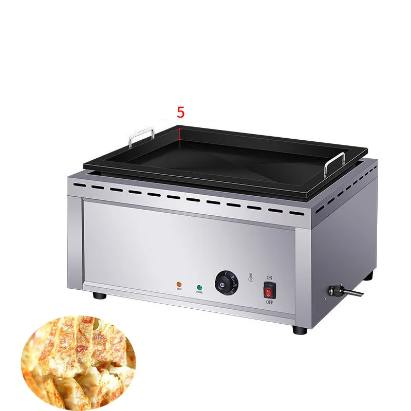 220V Dumpling Frying Grill Fried Gyoza Bun Pan Commercial Pot Sticker Fryer Cooker Machine For Sale