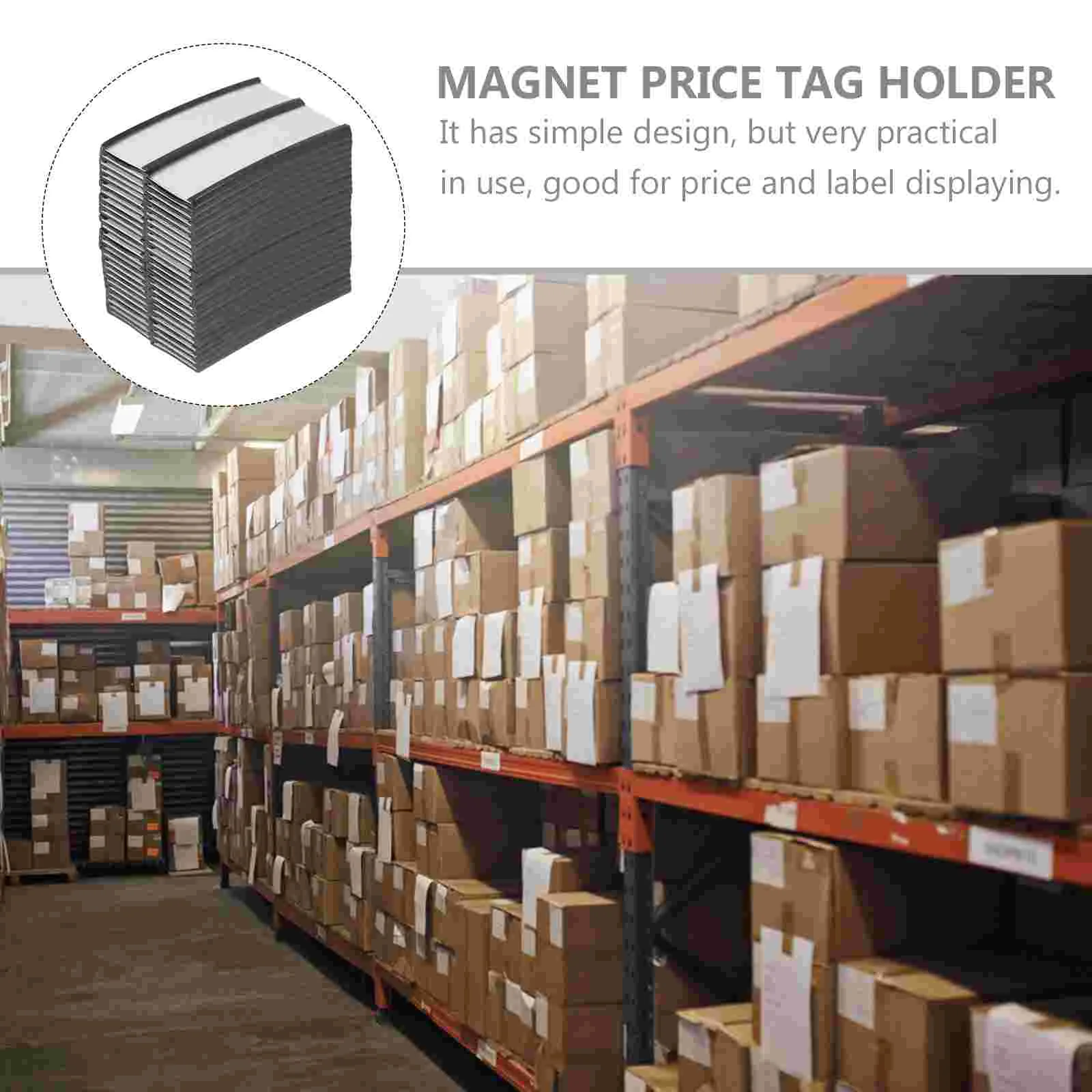 50 Pcs Label Holder Alphabet Magnets Warehouse Magnetic Clip Rubber Soft Sign Price Tag