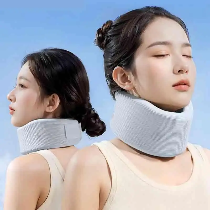 Neck Brace, Foam-filled Cervical Support Traction Device Neck Stabilization & Pressure Relief Device Adjustable Neck Stabilizer