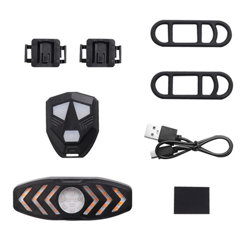 

Wireless Remote Control Turning Road Bicycle Tail Light Riding Light LED Bicycle Flashing Taillight Durable Easy To Use