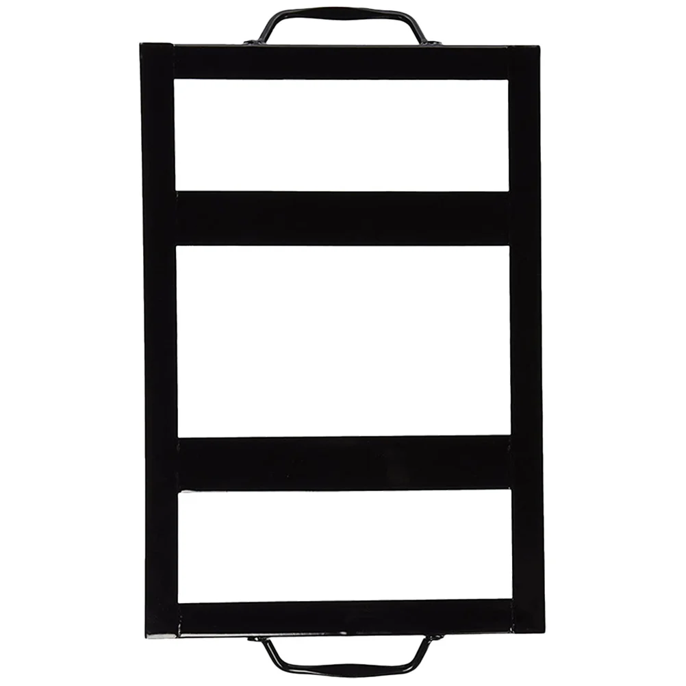 

Salt Plate Holder Black Enamel Stainless Steel Rack For Grilling Barbecue Cooking Salt Block Tray Roasting Plate Bakeware Tool