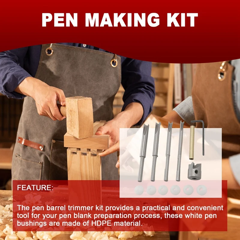 ABXF-13 шт. бочка для ручки с втулками для ручки, набор триммеров для мельниц, 7 мм, 8 мм, 3/8 дюйма, 10 мм, режущие валы для деревообрабатывающего набора ручек
