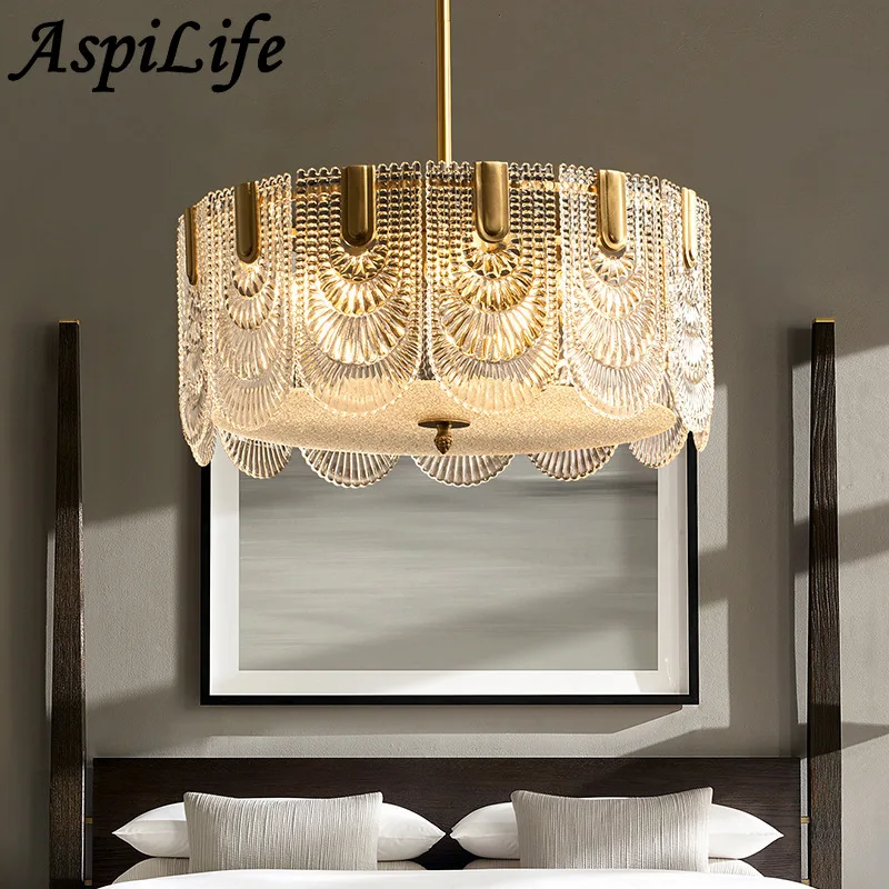 LED Crystal Glass Chandelier Home Decoration for Living Room Bedroom Pendant Lights Restaurant Kitchen Dining Room Hanging Lamps