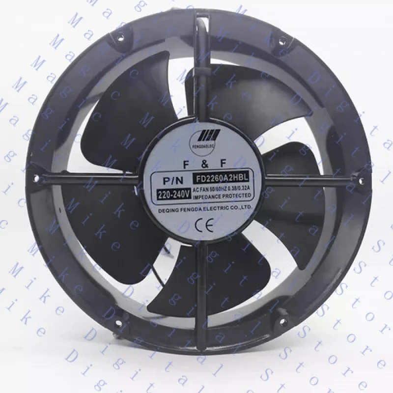 

UU FOR F&F FD2260A2HBL 22060 220V-240V 0.38A/0.32A 22CM Cooling Fan