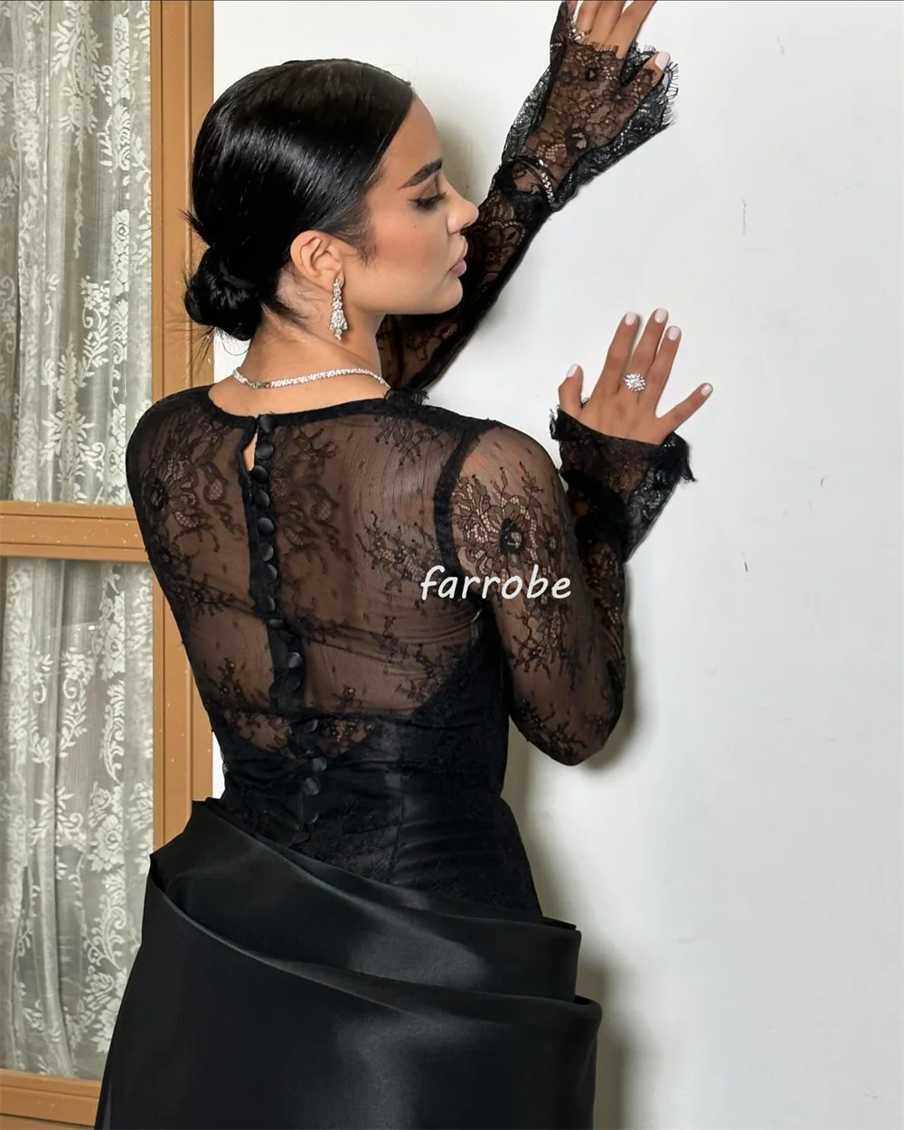 Customized Intricate Exquisite Pleat Ruched A-line Square Neck Long Dresses Bespoke Occasion Dresses Modern Style Exquisite Eleg