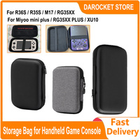 For R36S R35S Game Console Storage Bag Cover Shockproof Protective Case for Miyoo Mini Plus M17 Console RG35XX