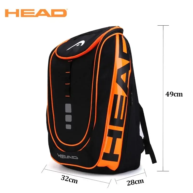 Mochila de tênis radical de cabeça original, 2 pacotes de raquetes, bolsa masculina, mochila de padel feminina