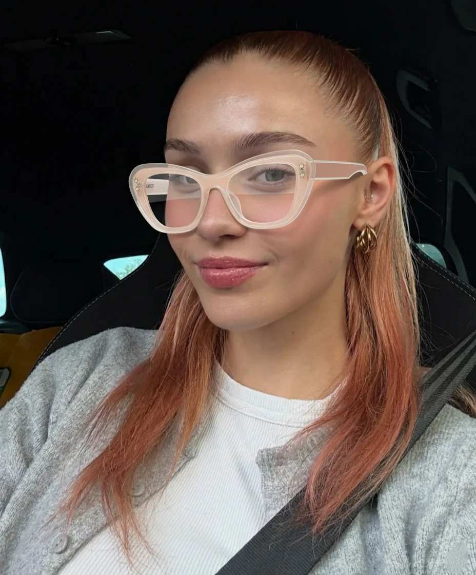 

Модные декоративные очки «кошачий глаз», блокирующие синий свет, с индивидуальным дизайном, весенние петли, легкий вес без защемления