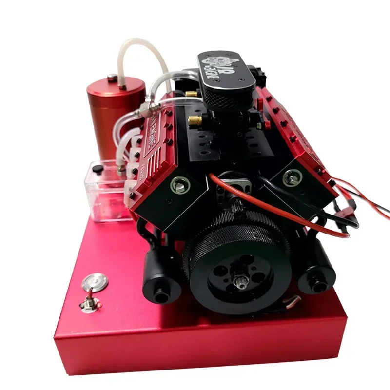 V8 Engine Model Methanol Version V8 Mini Engine Model FS-V800 Complete Set of Finished Metal Toy Gifts