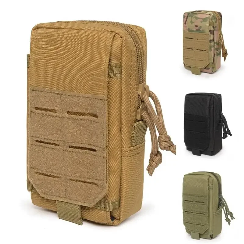 1000D Tactical Molle Pouch  Waist Bag Outdoor Men EDC Tool Bag Vest Pack Purse Mobile Phone Case Hunting Compact Bag