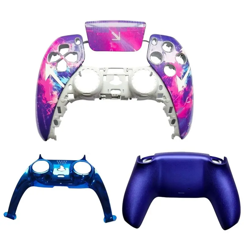 ABUO-Game Controller Accessories- Front Case+ Touchpad+ Bottom Case Gamepad Cover For PS5 For BDM-010/020/030/040/050 Shell