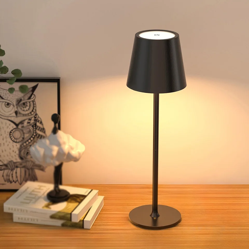 

Rechargeable LED Bottle Light Touch Control Night Lamp Stepless Dimming Table Lamp Atmospher Night Light for Bedroom Hotel