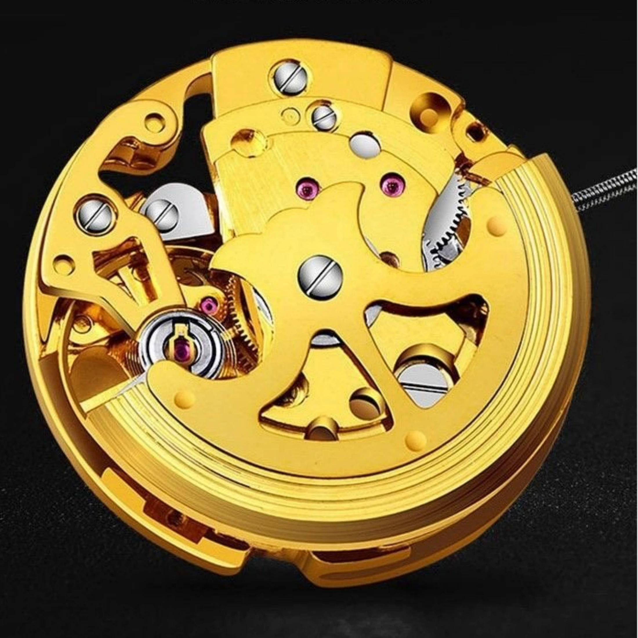 Fully Automatic Mechanical Watch Business Watch 30M Waterproof Hollow Skeleton Tourbillon Stainless Steel Mechanical Watch Gift