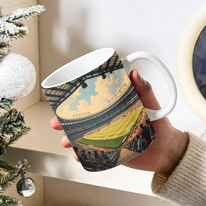 Soccer Stadium Spectacle A Symphony of Fans and Field Mug with a bottle opener function of 2026 Major Football Event